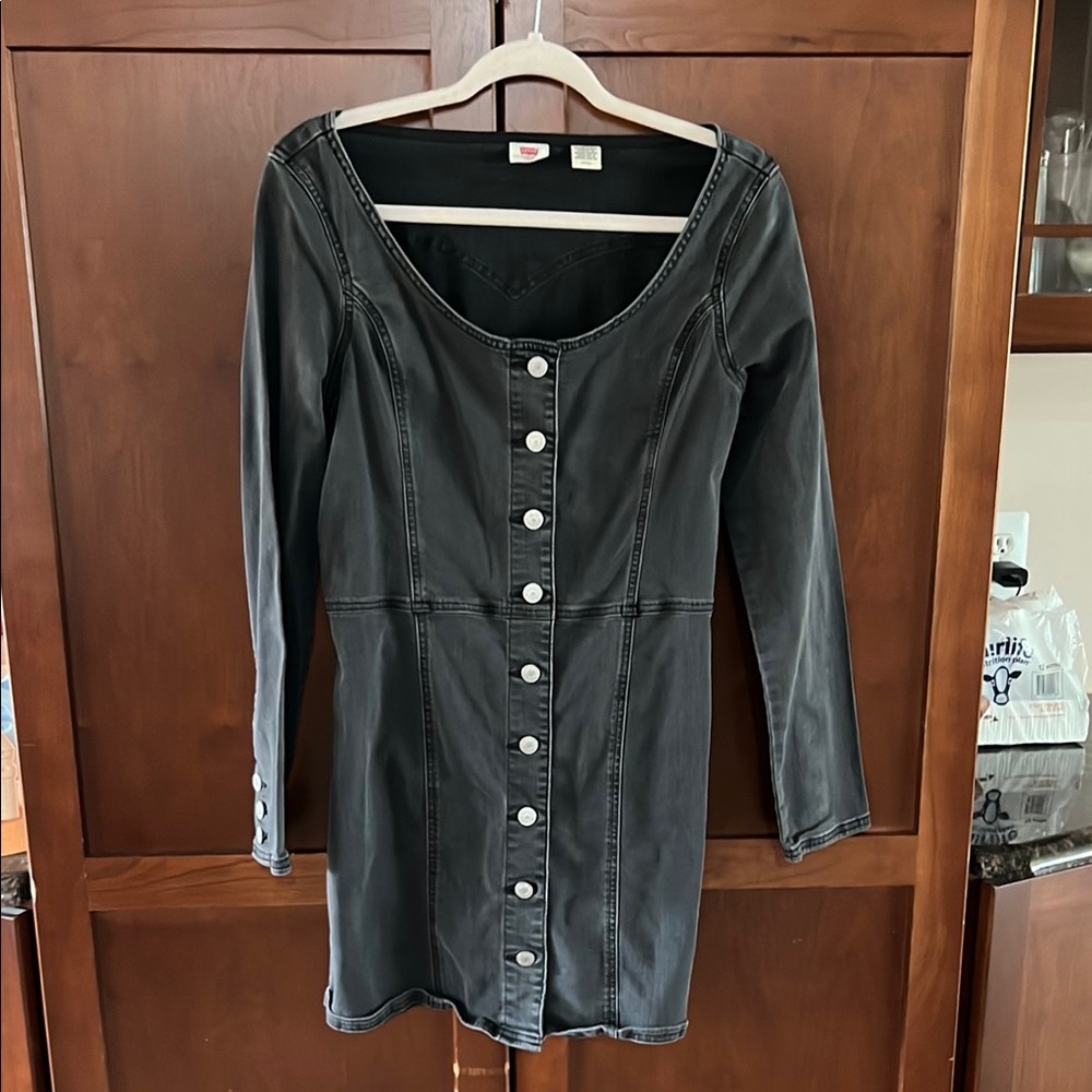 Levi's Black Denim Dress